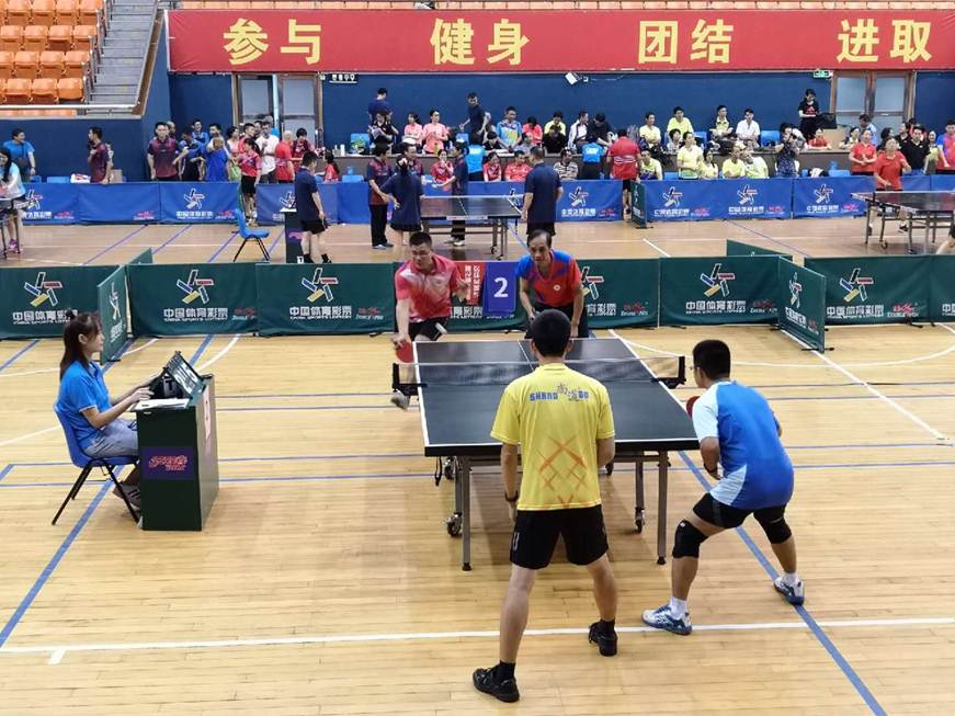 说明: D:\2019年新闻\190909 工会 太阳官网教职工乒乓球队首次参加第七届顺德区直属机关运动会\5、现场.jpg